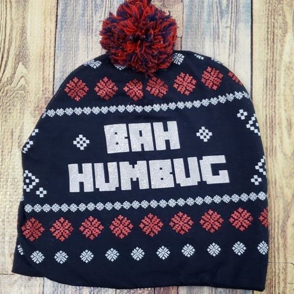 Accessories - Bah Humbug Christmas WINTER hat